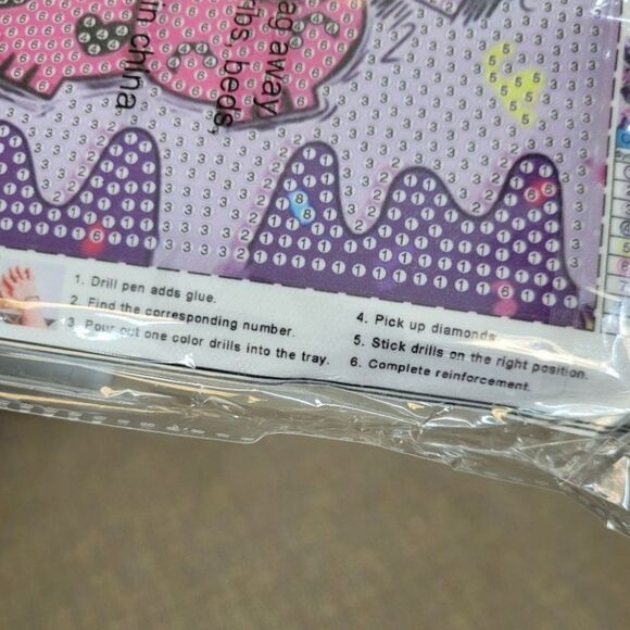 Brand New DIY My Melody Diamond Beads Art With Frame - Picture 8 of 9